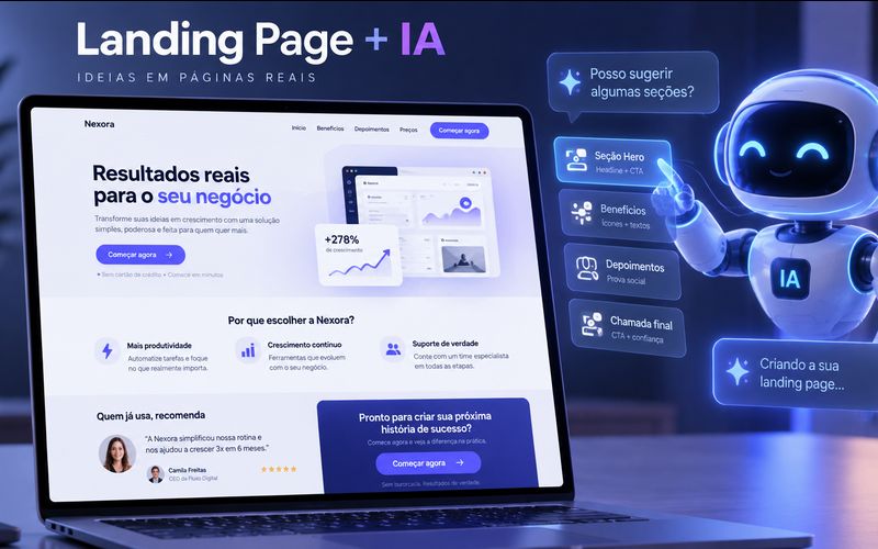 Como criar uma landing page com inteligência artificial do zero